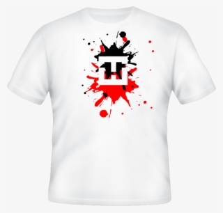 White Shirt Splat - Apple Tshirt Design