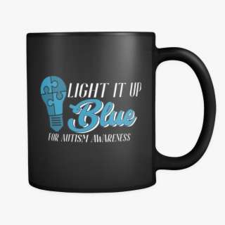 Light Up Blue For Autism Awareness Support Puzzle Piece - Python Mug