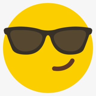 Smiley Face Emoji Emoticon Symbol Vinyl Cell Phone - Sunglass Emoji