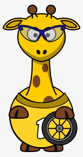 This Free Icons Png Design Of Giraffe Cyclist