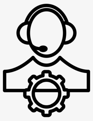 Person Or Personal Setting Outline Symbol In A Circle - Business Administration Icon Png