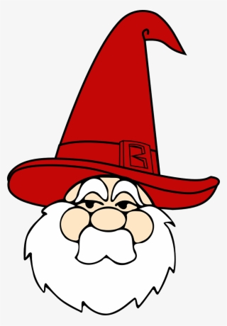 Wizard Red Hat Santa Claus Png Image - Drawn Santa Claus Png