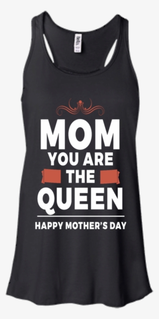 Mom You Are The Queen, Happy Mother's Day - Autism Love Ladies Flowy Racerback Tanktop