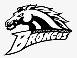 Broncos Vector Black And White - Wmu Bronco
