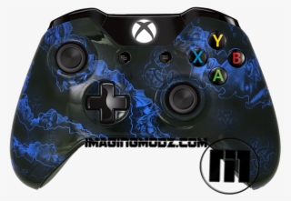 Blue Biohazard Xbox One Controller - Camo Controller Wrap Xbox One