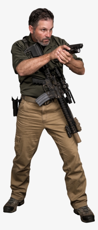 Guy With Gun Png - Man With Weapon Png