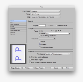 Enter Image Description Here - Indesign Print Two Pages On One Sheet