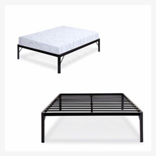 Auction - Olee Sleep 18inch Tall Round Edge Steel Slat / Non-slip