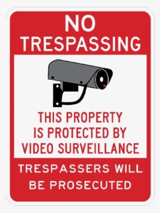 No Trespassing, This Property Is Protected By Video