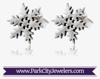 Snowflake Leverback Dangle Earrings