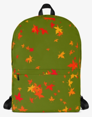 Maple Leaf , Green, Backpack - Backpack
