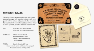 Meant2be Events - Ouija Wedding Invitations