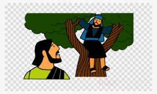 Zacchaeus Meets Jesus Clipart Bible Clip Art - Bible
