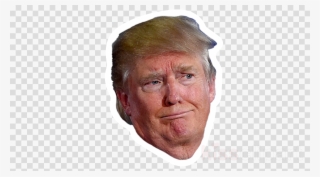 Trump Face Png Clipart Donald Trump Funny Face Dick - Record Icon Transparent Background