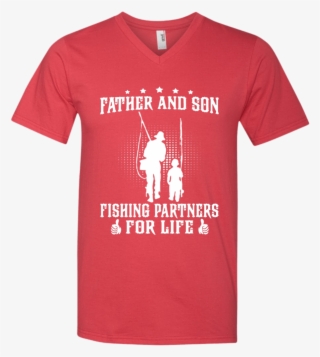 Father And Son Fishing Partners For Life 982 Anvil - Nerd Workout Shirt