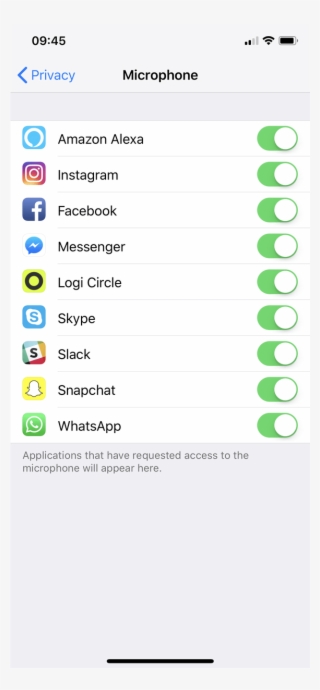 Control Microphone Access In The Settings App - Iphone