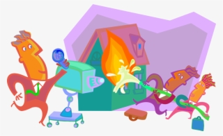 Vector Illustration Of Local News Reporter Reports - Cartoon