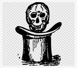 Download Skull Tophat Png Clipart Skull Clip Art Hat - Skull