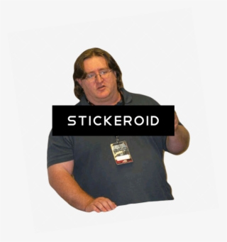 Gabe Newell Pointing - Man