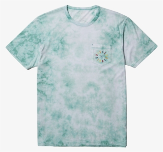 Shaka Stoked Tie Dye Tee - Tee Vissla Free Range Tie Dye Mens Jade Heather
