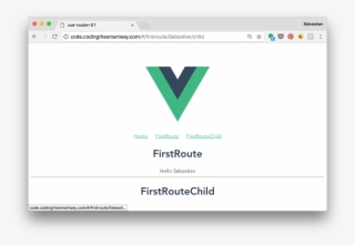 A Click On Link Firstroutechild Changes The View To - Vue Js