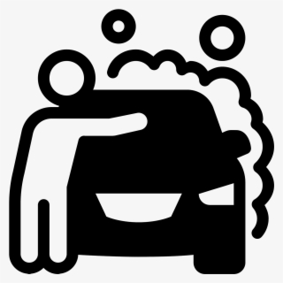 Car Cleaning Filled Icon - Car Wash Icon Png White