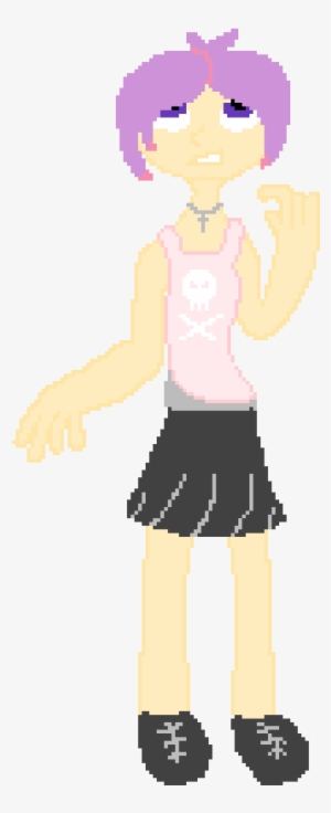 Pastel Goth Girl - Cartoon