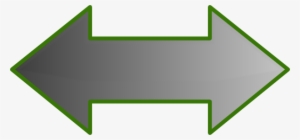 Grey Arrow Clipart - Double Ended Arrow Png