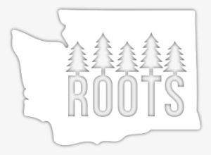 Washington Roots Diecut Sticker - Washington Stickers