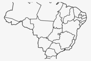 Vector Stock Brazil Map Outline Png Full Hd Maps - Brazil Map Vector