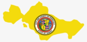 Flag Map Of Honolulu - Honolulu Flag Png