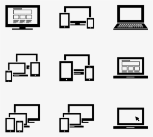 Modern Screen 100 Icons - Laptop Icon Free