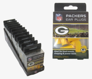 Green Bay Packers Air Travel - Packers Earplugs 6 Pair 3 Pack