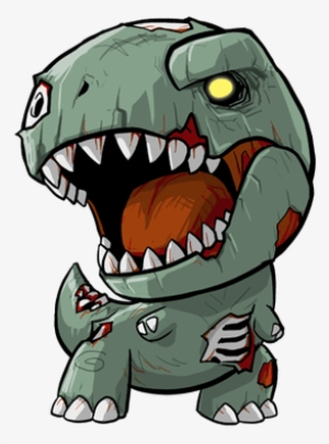 Cartoon T-rex - Dinosaurio Zombie