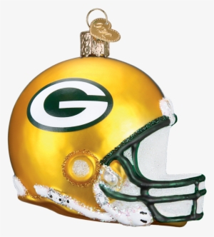 Green Bay Packers Glass Helmet Ornament