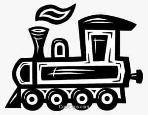 Train Engine Royalty Free Vector Clip Art Illustration - Maharashtra Navnirman Sena Symbol
