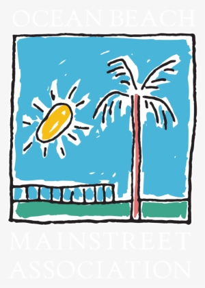 Logo For Dark Backgrounds Eps - Ocean Beach Main Street Association