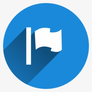 Internet Website Icons - Blue Flag Icon Png