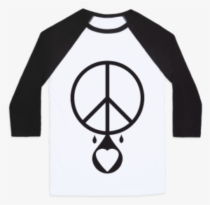 Peace Dripping Love Baseball Tee - Magical Girl Shirt