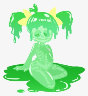 Radioactive Slime Girl For Day 3 Of The Monster Challenge - Illustration