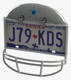 Dallas Cowboys Helmet Frame - Texas License Plate