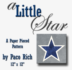 A Little Star Paper Piecing Pattern - Bodega San Polo