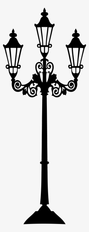 Lamp Post Clipart Old Style - Topo De Bolo Paris Para Imprimir