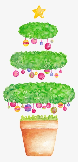 Cartoon Creative Christmas Tree Png Transparent - Christmas Tree