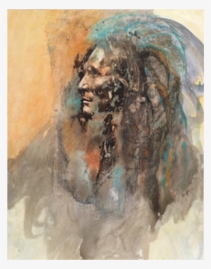 Savage Wisdom Brenda Guyton Abstract Thinking Abstract - Watercolor Paint