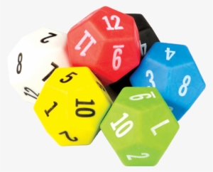 Tcr20806 12 Sided Dice 6-pack Image - Dungeons And Dragons Dice Png