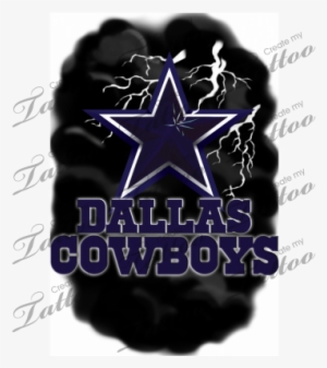 Dallas Cowboys Star/brick Wall Tattoo - Emblem