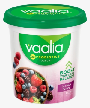 Vaalia Low Fat Luscious Berries 900g - Vaalia Low Fat Lemon Creme Yoghurt 4x150g
