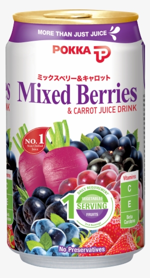 Mixed Berries & Carrot Juice Drink - Pokka Mixed Berries And Carrot Juice