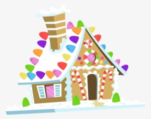 House Clipart Gingerbread Man - Christmas House Vector Png